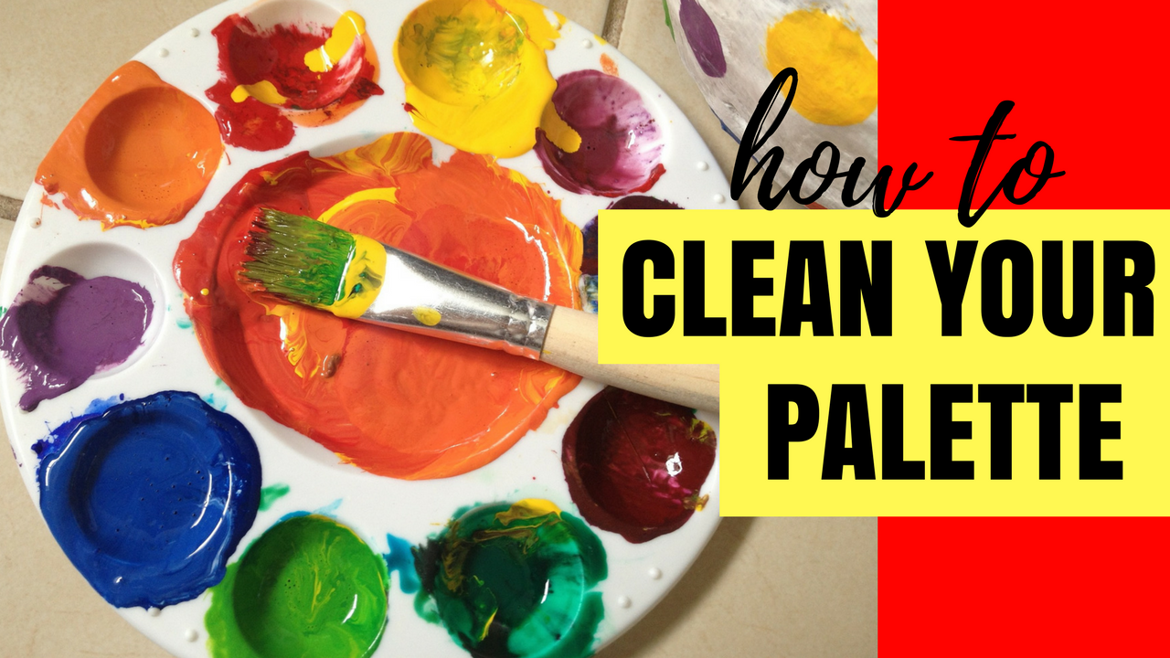 'Video thumbnail for How To Clean Your Acrylic Paint Palette | Acrylic Art Tips for Beginners'