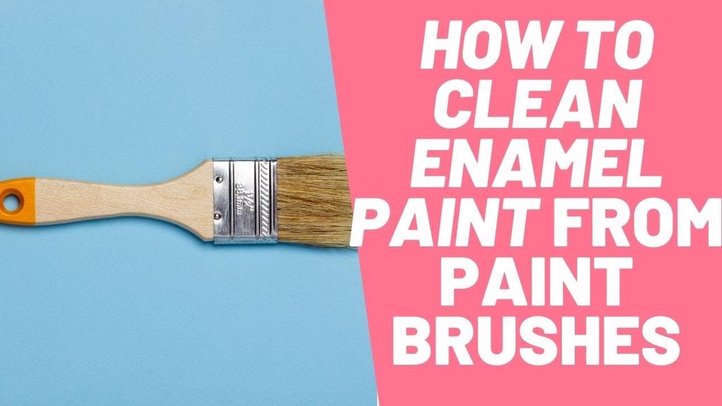 'Video thumbnail for How To Clean Enamel Paint From Paint Brushes? Solved!'